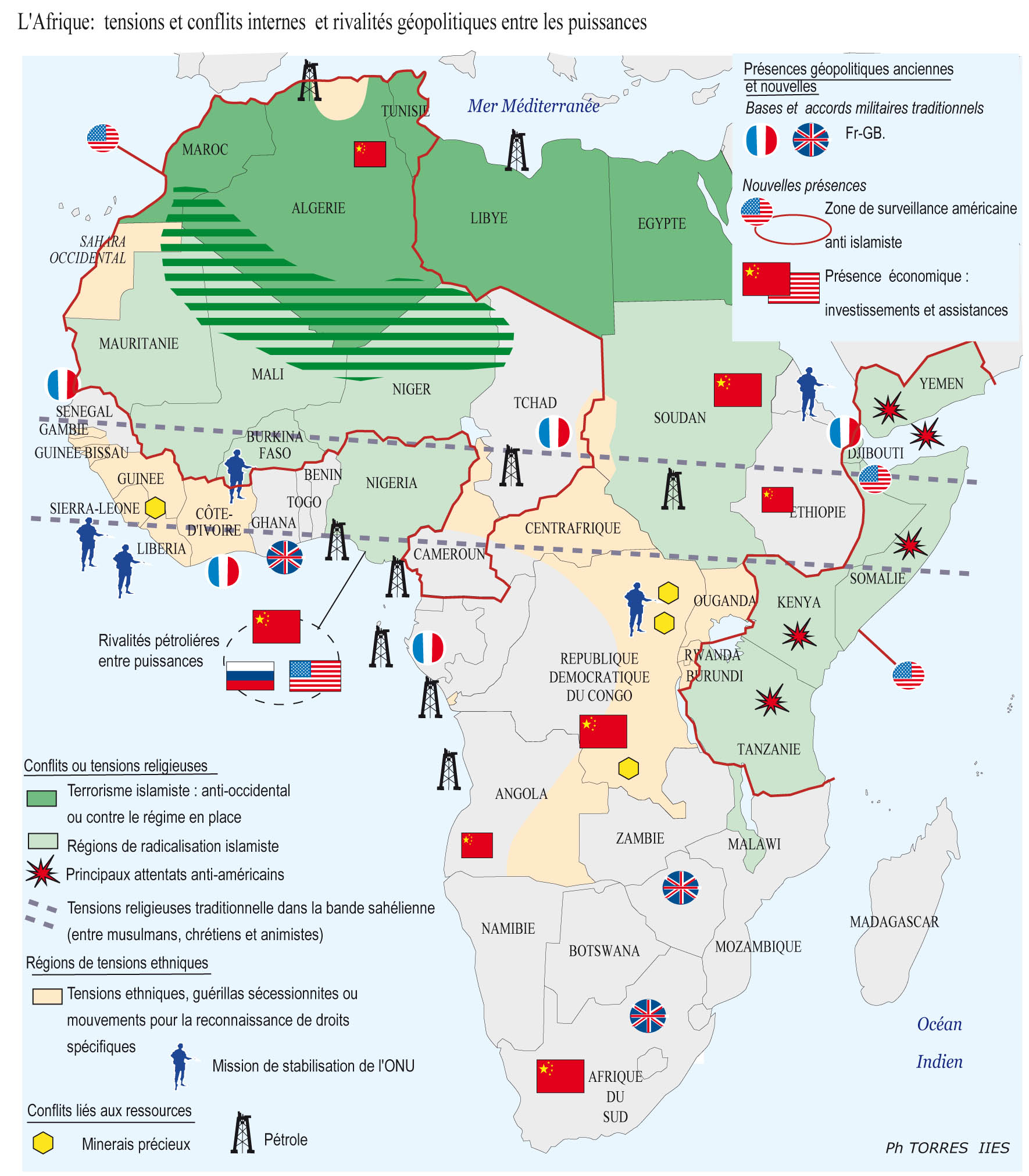 Carte afr tensions